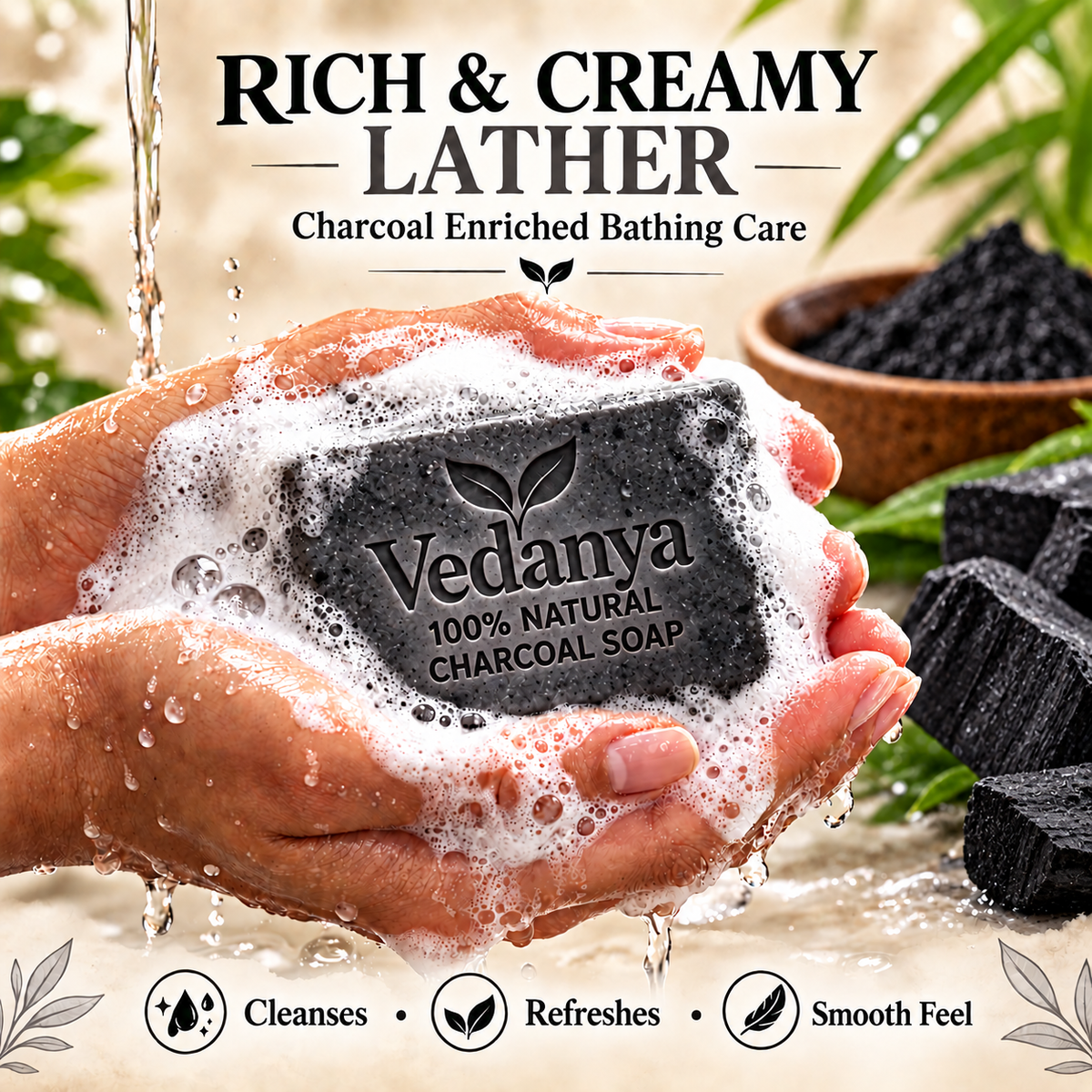 Vedanya Charcoal Soap