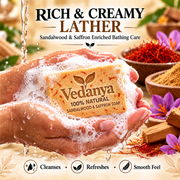 Vedanya Sandalwood & Saffron Soap