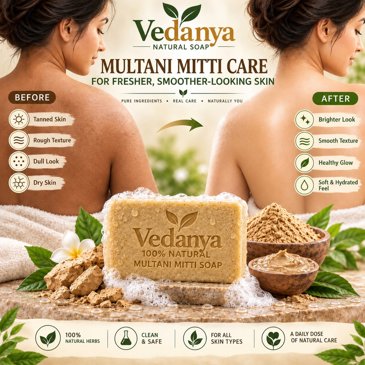Vedanya Multani Miti Soap