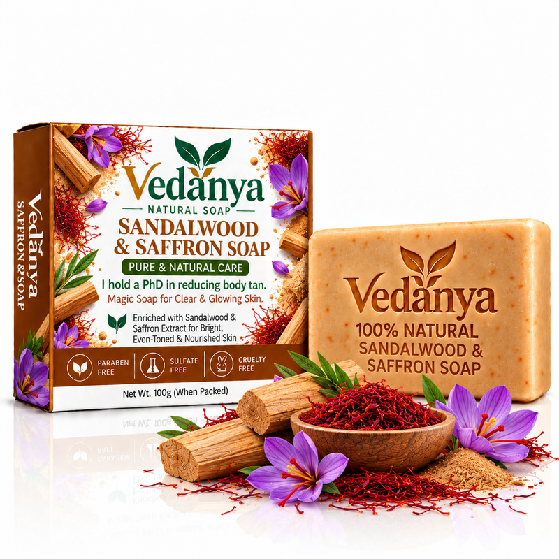 Vedanya Sandalwood & Saffron Soap