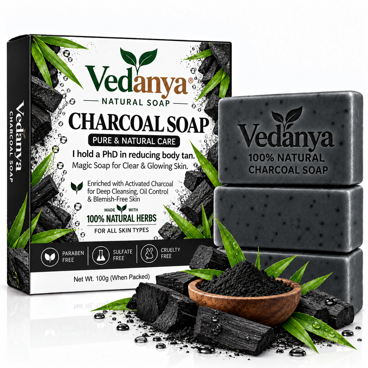 Vedanya Charcoal Soap