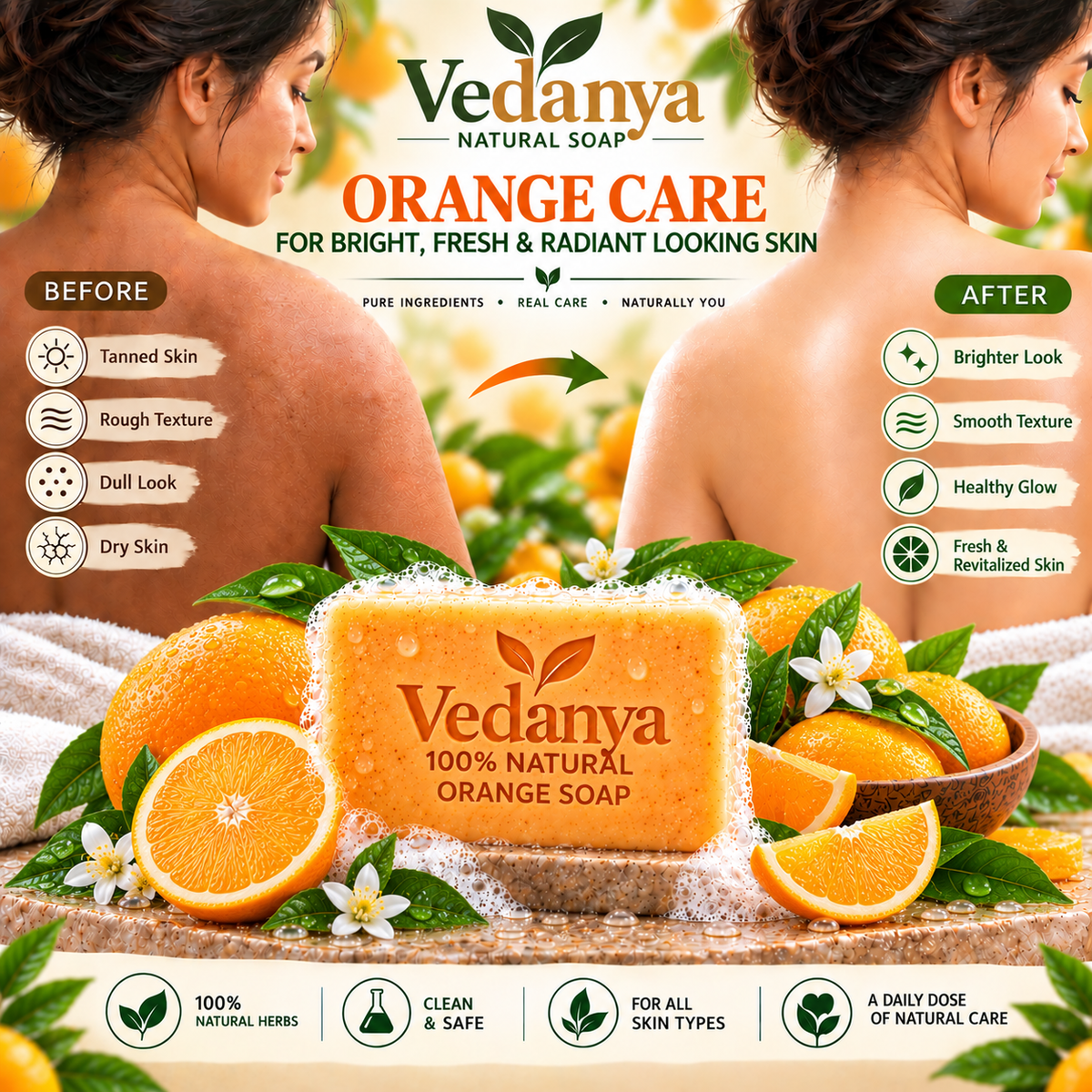 Vedanya Orange Soap