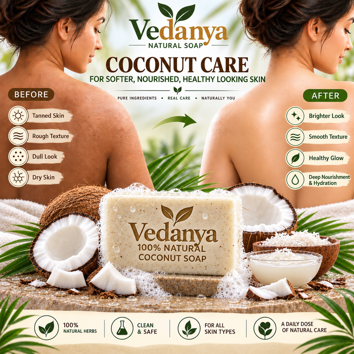 Vedanya Coconut Soap