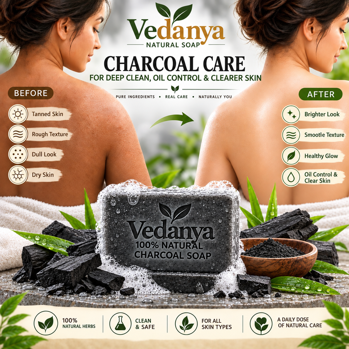 Vedanya Charcoal Soap