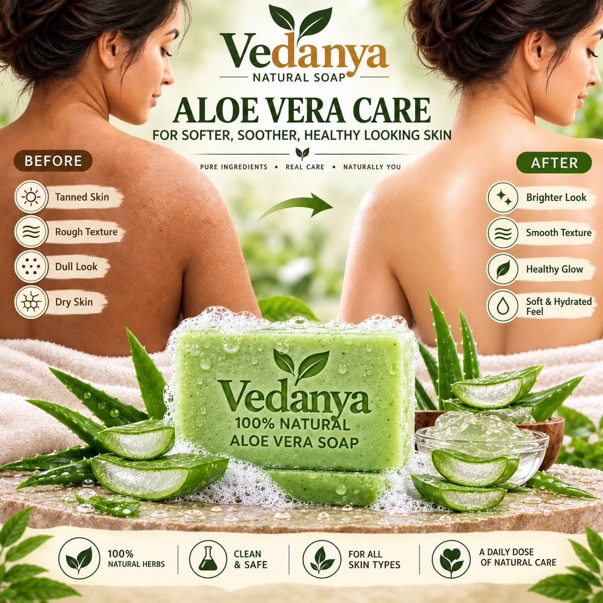 Vedanya Aloe Vera Soap