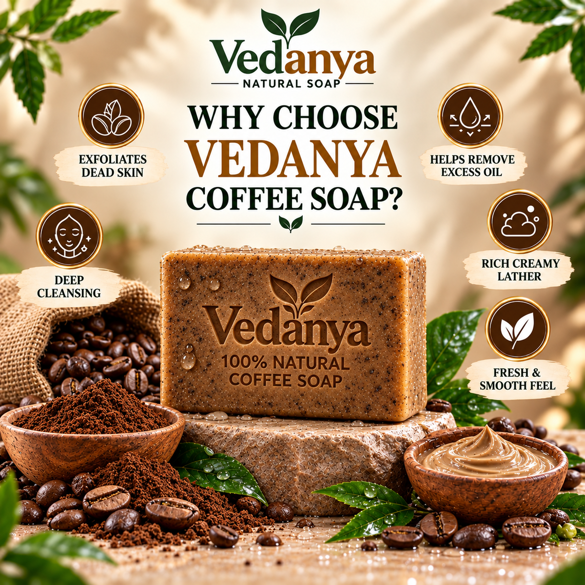 Vedanya Coffee Soap